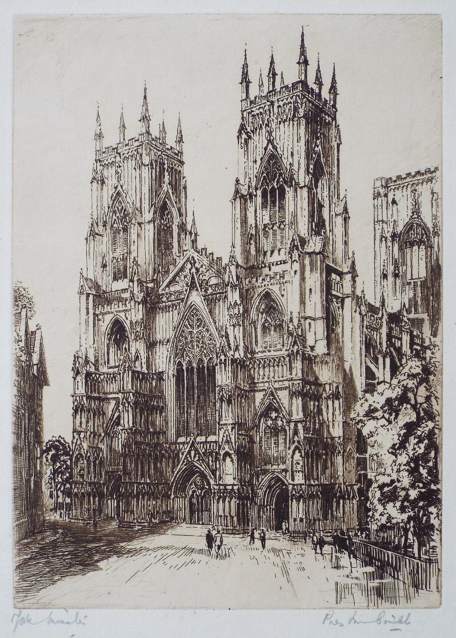 Etching - York Minster